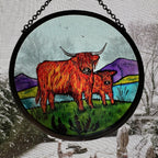 Scottish Highland Cow Suncatcher Gifts La Vie Bien Scottish Highland Cow Suncatcher