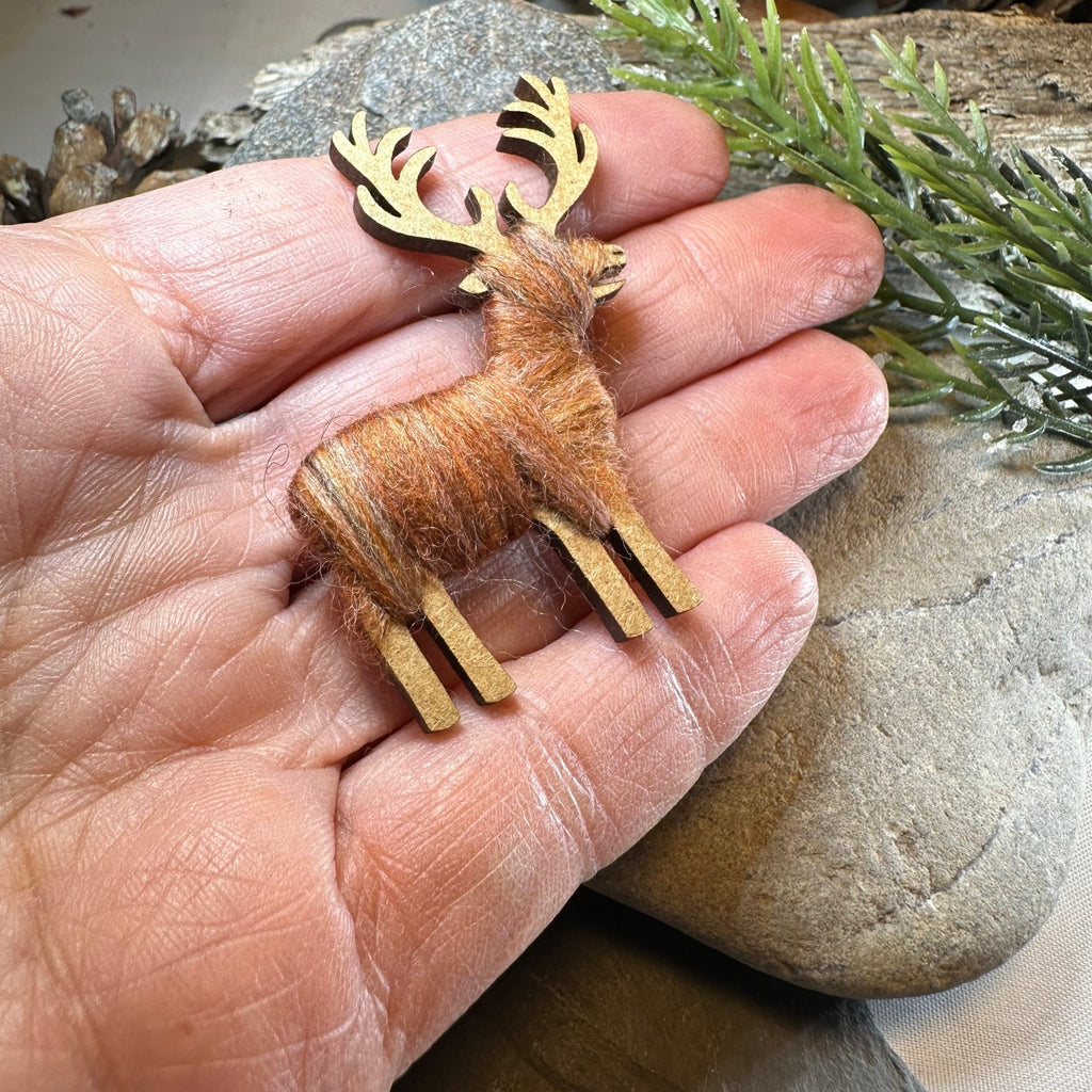 Scottish Highland Stag Scatter Pin - Handmade in Scotland Brooch La Vie Bien Scottish Highland Stag Scatter Pin - Handmade in Scotland