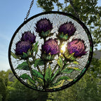 Scottish Highland Thistles Suncatcher Gifts La Vie Bien Scottish Highland Thistles Suncatcher