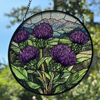 Scottish Highland Thistles Suncatcher Gifts La Vie Bien Scottish Highland Thistles Suncatcher