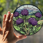 Scottish Highland Thistles Suncatcher Gifts La Vie Bien Scottish Highland Thistles Suncatcher
