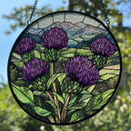 Scottish Highland Thistles Suncatcher Gifts La Vie Bien Scottish Highland Thistles Suncatcher
