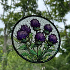 Scottish Highland Thistles Suncatcher Gifts La Vie Bien Scottish Highland Thistles Suncatcher