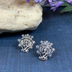 Scottish Luckenbooth Post Earrings in Sterling Silver Post Earrings La Vie Bien Scottish Luckenbooth Post Earrings in Sterling Silver
