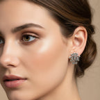 Scottish Luckenbooth Post Earrings in Sterling Silver Post Earrings La Vie Bien Scottish Luckenbooth Post Earrings in Sterling Silver
