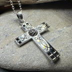 Scottish Mackintosh Cross Necklace Pendant La Vie Bien Scottish Mackintosh Cross Necklace