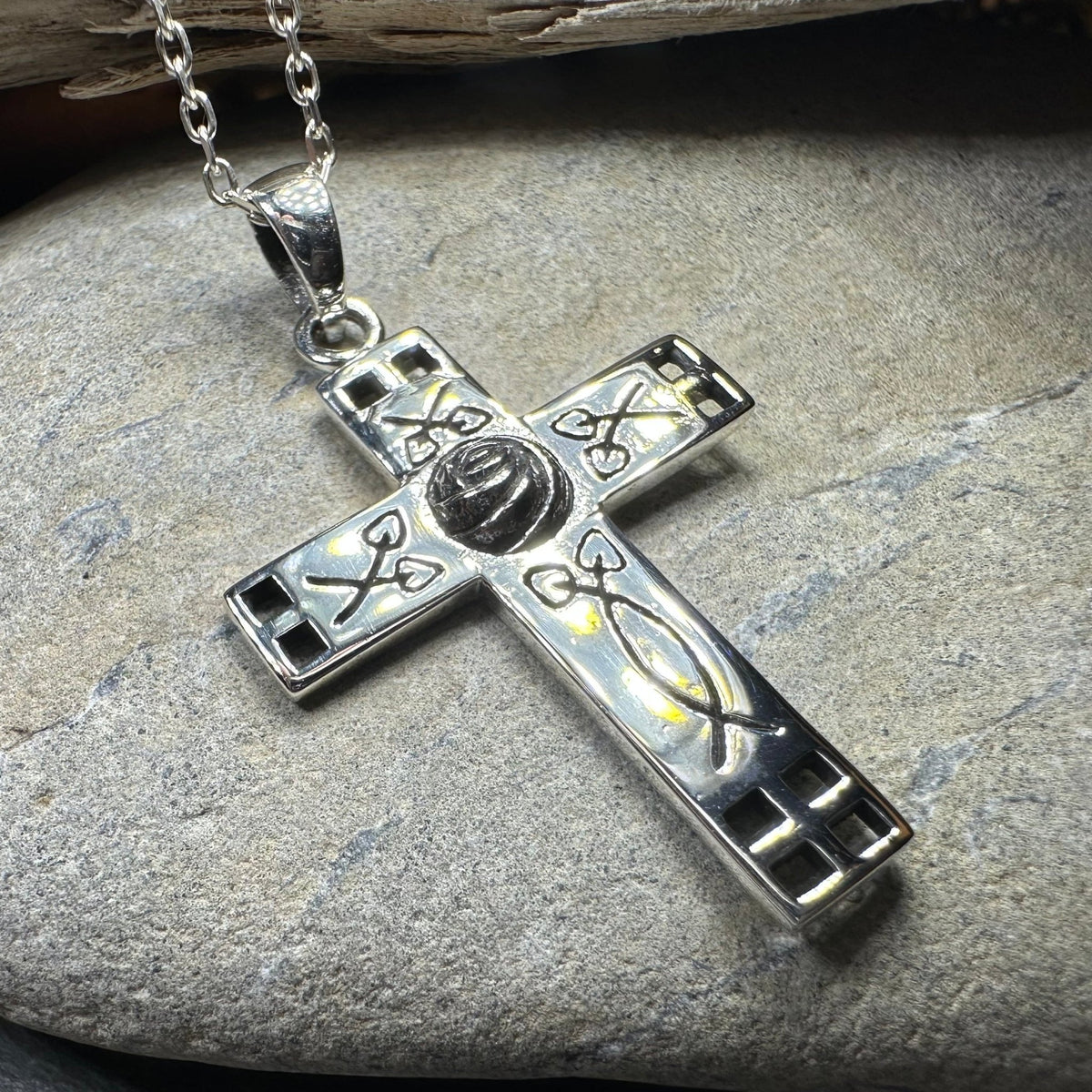 Scottish Mackintosh Cross Necklace Pendant La Vie Bien Scottish Mackintosh Cross Necklace
