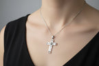 Scottish Mackintosh Cross Necklace Pendant La Vie Bien Scottish Mackintosh Cross Necklace
