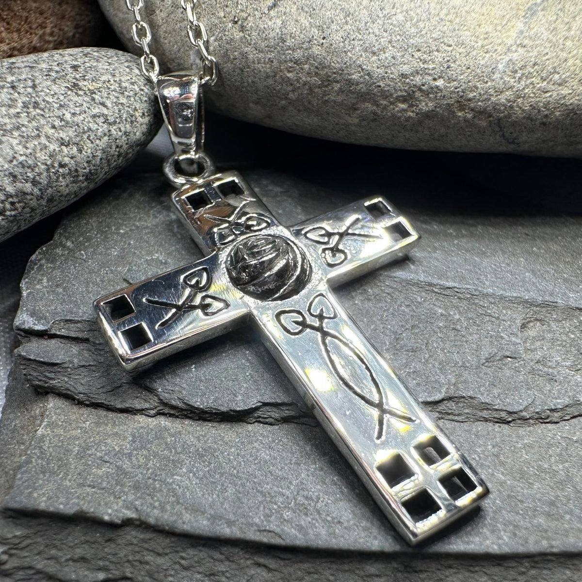 Scottish Mackintosh Cross Necklace Pendant La Vie Bien Scottish Mackintosh Cross Necklace