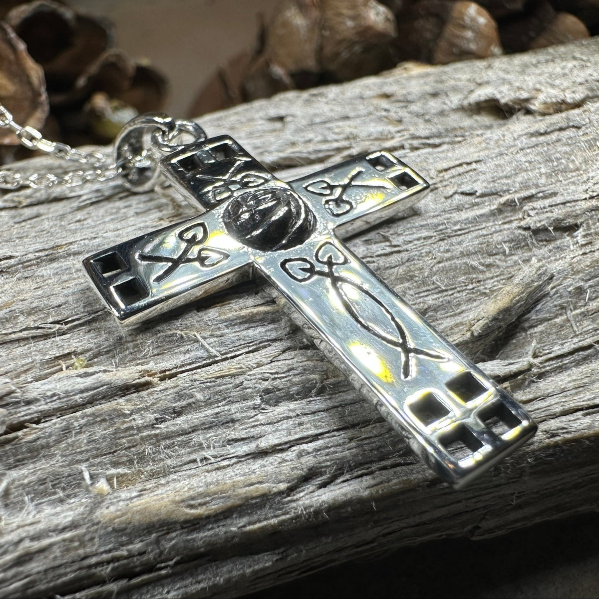 Scottish Mackintosh Cross Necklace Pendant La Vie Bien Scottish Mackintosh Cross Necklace