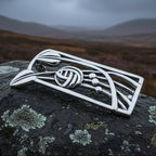 Scottish Mackintosh Roses Brooch in Sterling Silver Brooch La Vie Bien Scottish Mackintosh Roses Brooch in Sterling Silver