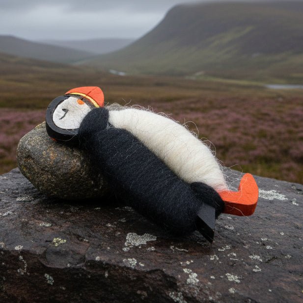 Scottish Puffin Scatter Pin - Handmade in Scotland Brooch La Vie Bien Scottish Puffin Scatter Pin - Handmade in Scotland