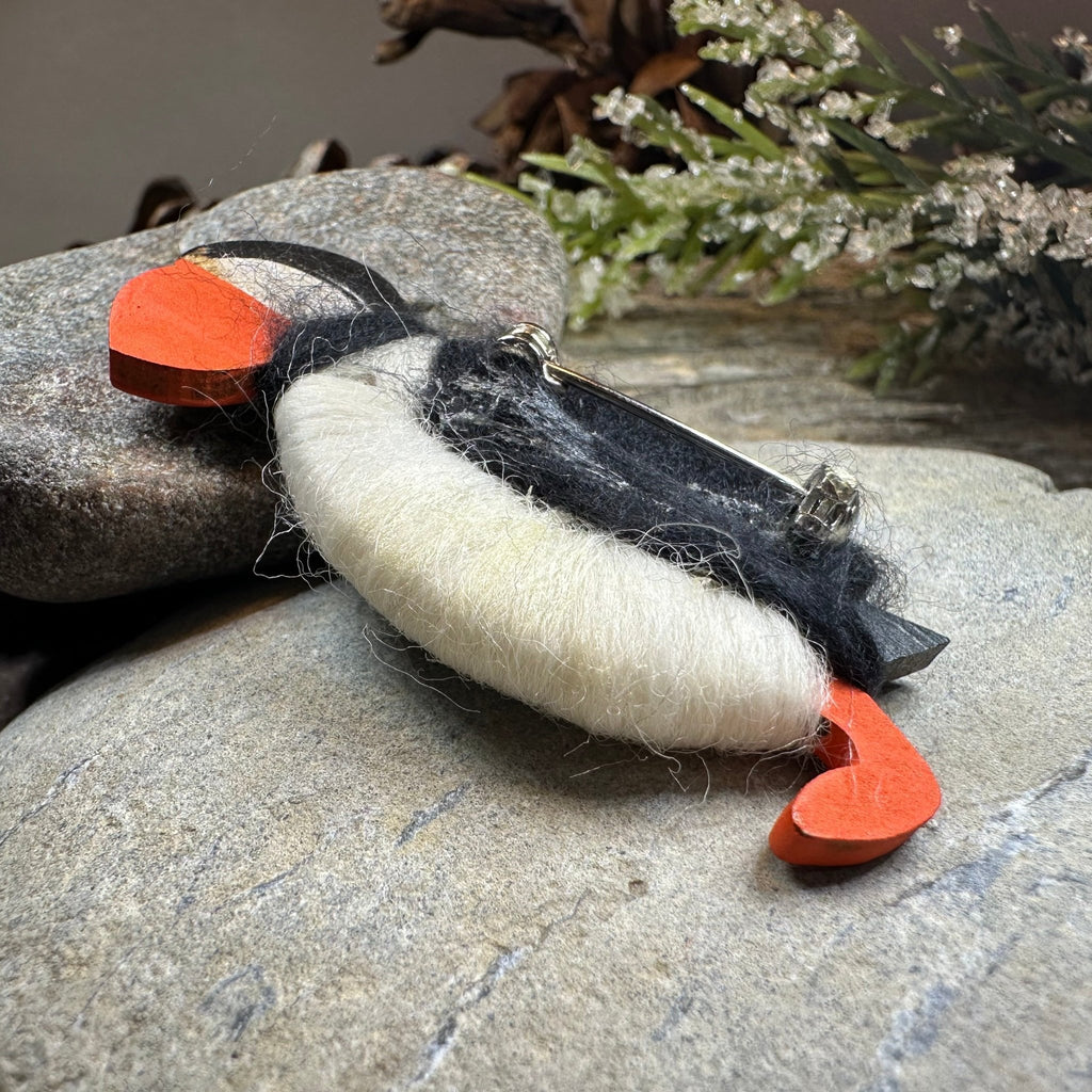Scottish Puffin Scatter Pin - Handmade in Scotland Brooch La Vie Bien Scottish Puffin Scatter Pin - Handmade in Scotland