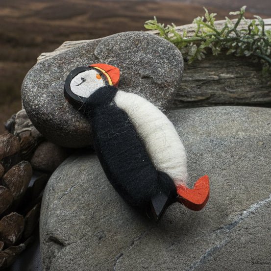 Scottish Puffin Scatter Pin - Handmade in Scotland Brooch La Vie Bien Scottish Puffin Scatter Pin - Handmade in Scotland