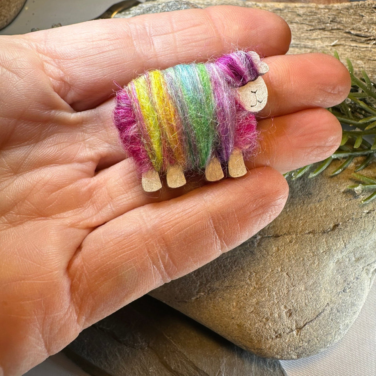 Scottish Sheep Scatter Pin - Handmade in Scotland Brooch La Vie Bien Scottish Sheep Scatter Pin - Handmade in Scotland