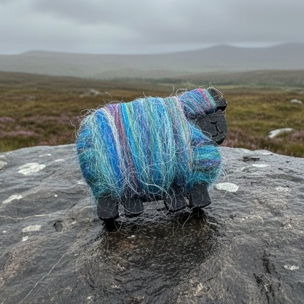 Scottish Sheep Scatter Pin - Handmade in Scotland Brooch La Vie Bien Scottish Sheep Scatter Pin - Handmade in Scotland