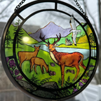 Scottish Stags Suncatcher Gifts La Vie Bien Scottish Stags Suncatcher