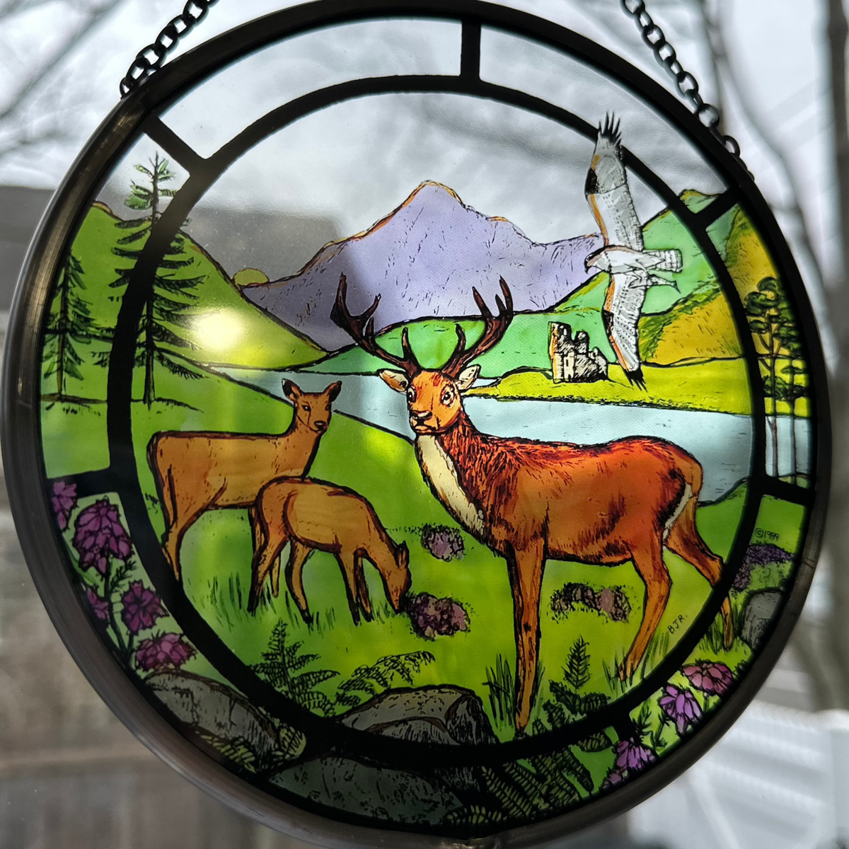 Scottish Stags Suncatcher Gifts La Vie Bien Scottish Stags Suncatcher
