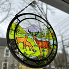 Scottish Stags Suncatcher Gifts La Vie Bien Scottish Stags Suncatcher