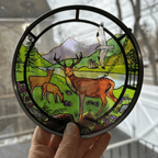 Scottish Stags Suncatcher Gifts La Vie Bien Scottish Stags Suncatcher