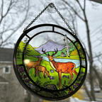 Scottish Stags Suncatcher Gifts La Vie Bien Scottish Stags Suncatcher