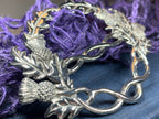 Scottish Thistle Pewter Scarf Ring - Handmade in Scotland Scarf Ring La Vie Bien Scottish Thistle Pewter Scarf Ring - Handmade in Scotland