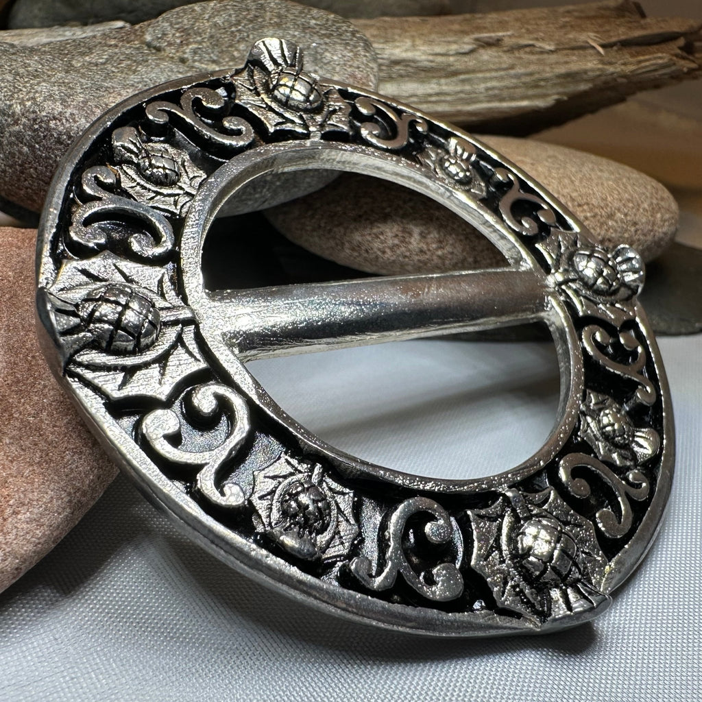 Scottish Thistle Scarf Ring Scarf Ring La Vie Bien Scottish Thistle Scarf Ring