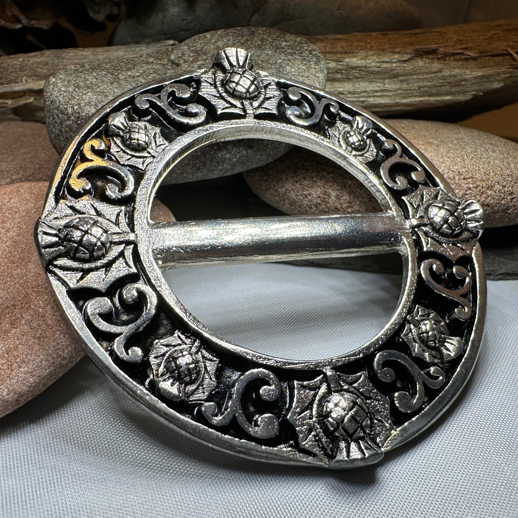 Scottish Thistle Scarf Ring Scarf Ring La Vie Bien Scottish Thistle Scarf Ring