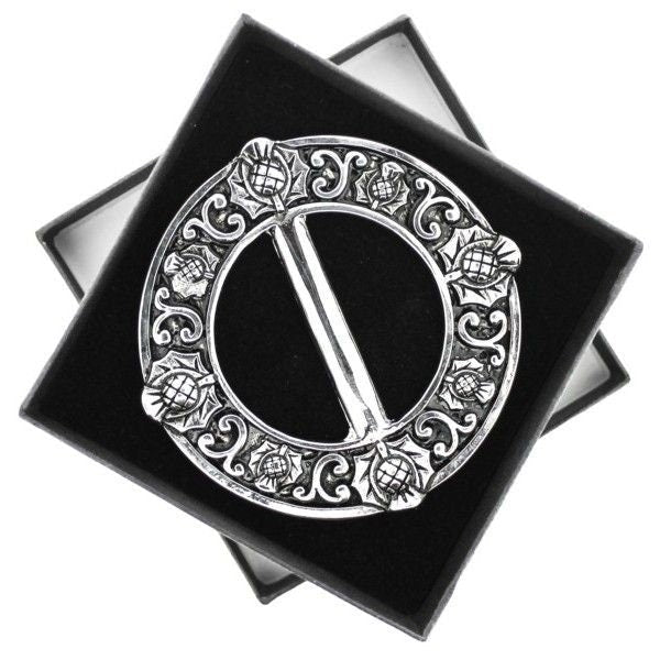 Scottish Thistle Scarf Ring Scarf Ring La Vie Bien Scottish Thistle Scarf Ring