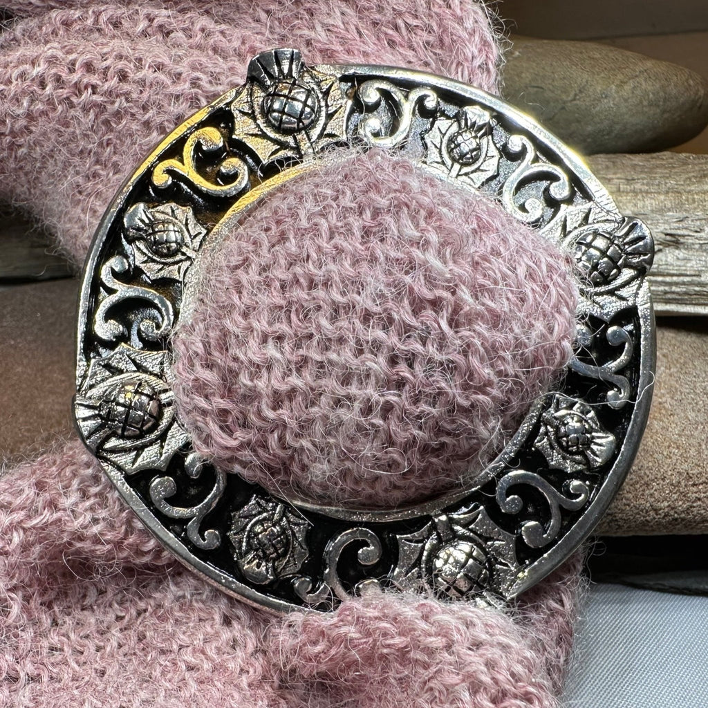 Scottish Thistle Scarf Ring Scarf Ring La Vie Bien Scottish Thistle Scarf Ring