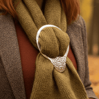 Scruffy Highland Cow Scarf Ring - Handmade in Scotland Scarf Ring La Vie Bien Scruffy Highland Cow Scarf Ring - Handmade in Scotland