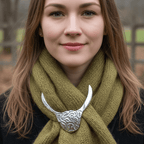 Scruffy Highland Cow Scarf Ring - Handmade in Scotland Scarf Ring La Vie Bien Scruffy Highland Cow Scarf Ring - Handmade in Scotland