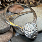 Scruffy Highland Cow Scarf Ring - Handmade in Scotland Scarf Ring La Vie Bien Scruffy Highland Cow Scarf Ring - Handmade in Scotland