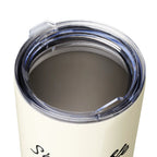 Sé amable contigo hoy Tapered stainless steel tumbler by La Vie Bien
