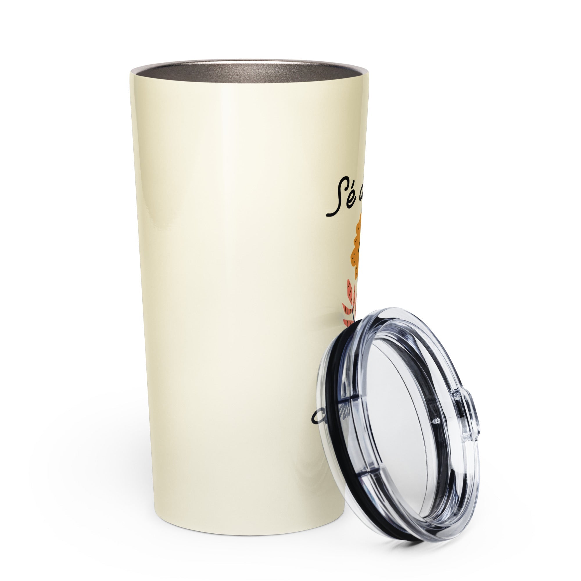 Sé amable contigo hoy Tapered stainless steel tumbler