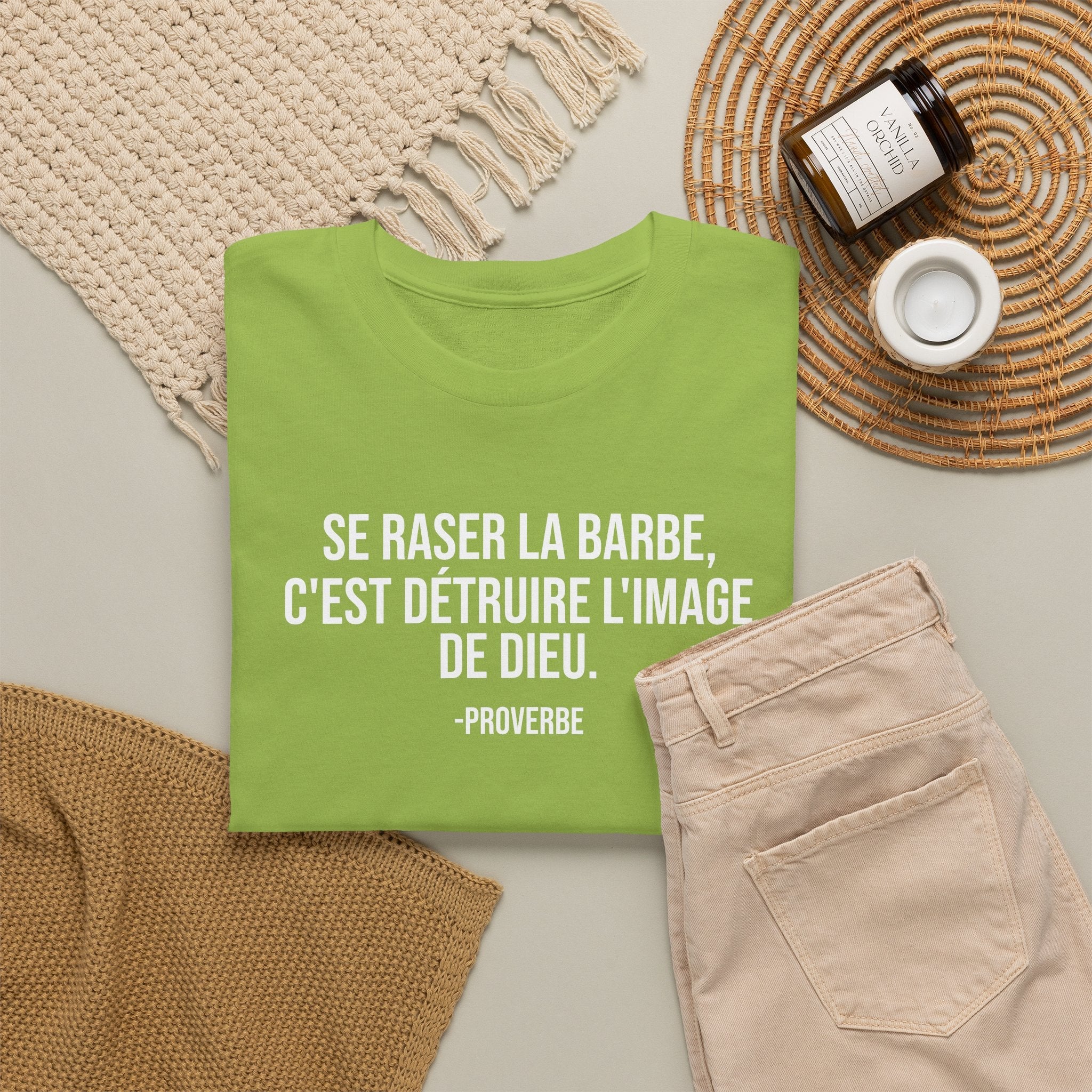 Se raser la barbe French proverb Tee for beard lovers T-Shirt La Vie Bien Se raser la barbe French proverb Tee for beard lovers