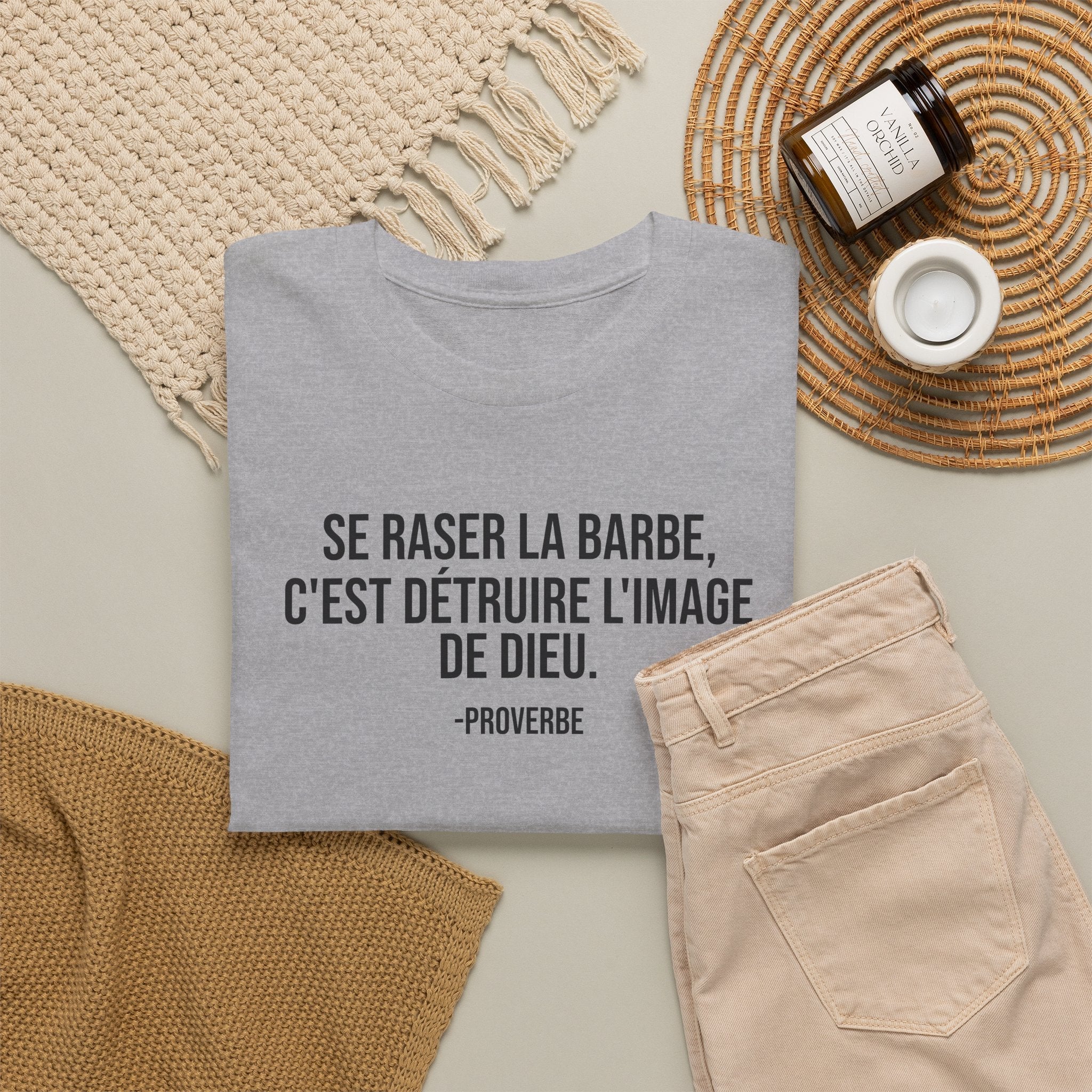 Se raser la barbe French proverb Tee for beard lovers T-Shirt La Vie Bien Se raser la barbe French proverb Tee for beard lovers