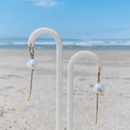 Sea Breeze Threader Earrings by Derive Jewelry