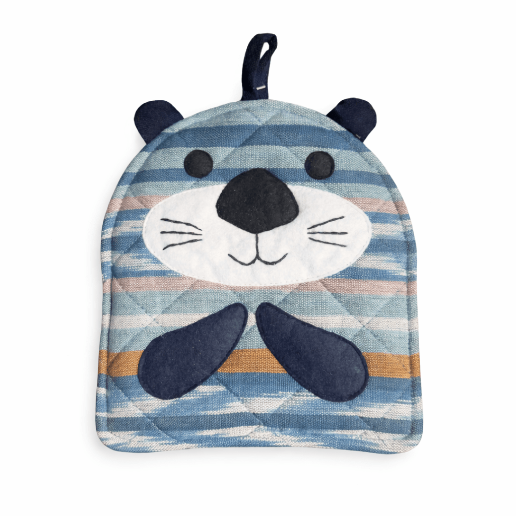 Sea Otter Pot Holder and Trivet Kitchen - Linens La Vie Bien Sea Otter Pot Holder and Trivet