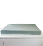 Seafoam Ribbed Changing Pad Cover by Little Mae & Co