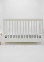 Seafoam Ribbed Crib Sheet La Vie Bien Seafoam Ribbed Crib Sheet