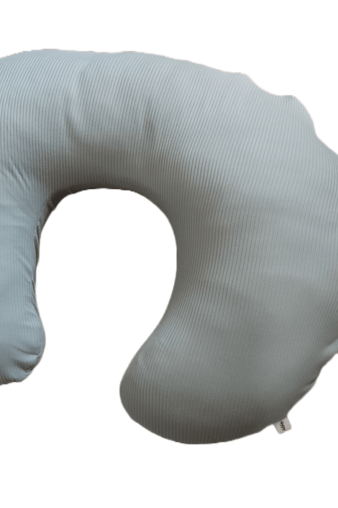 Seafoam Ribbed Nursing Pillow Cover La Vie Bien Seafoam Ribbed Nursing Pillow Cover