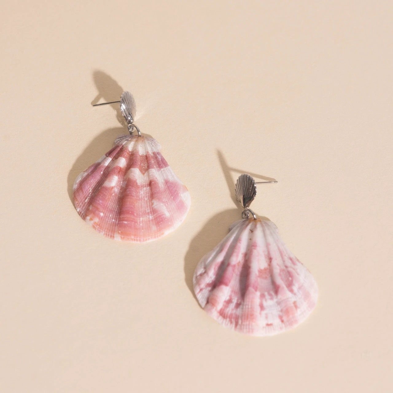 Seashell Dangle Stud Earrings by Oh Clementine