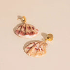 Seashell Dangle Stud Earrings by Oh Clementine