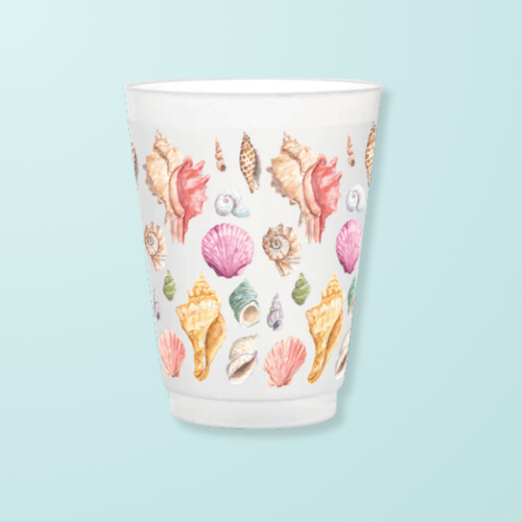 Seashells Frosted Cup Frosted Cups La Vie Bien Seashells Frosted Cup