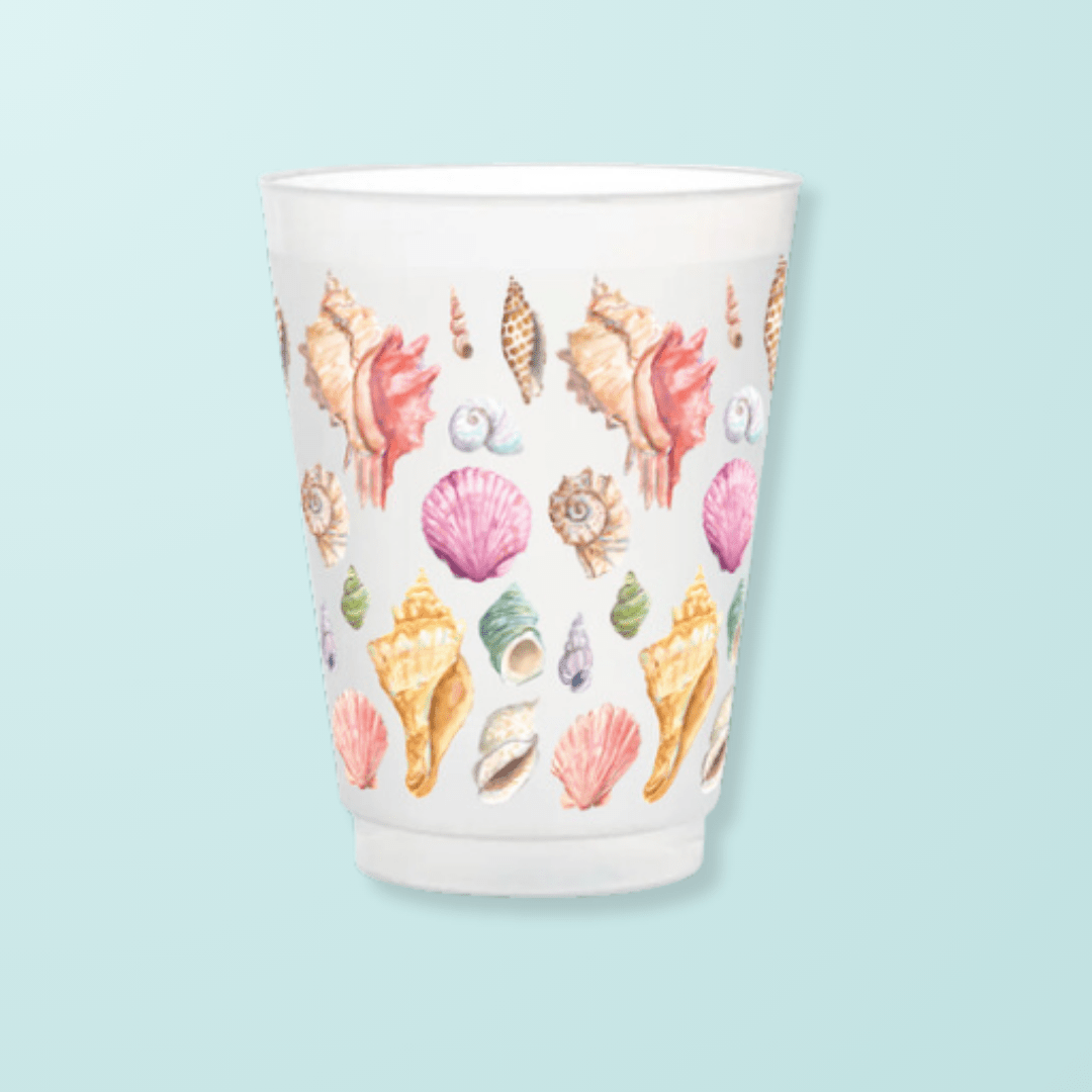 Seashells Frosted Cup Frosted Cups La Vie Bien Seashells Frosted Cup
