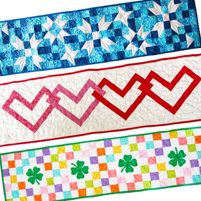 Seasonal Quilted Table Runner Kit Bundle - Winter/Spring Quilt Kit La Vie Bien Seasonal Quilted Table Runner Kit Bundle - Winter/Spring