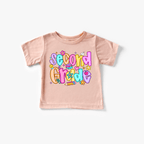 Second Grade Girl - youth and toddler tee shirt by Benny and Ray Apparel