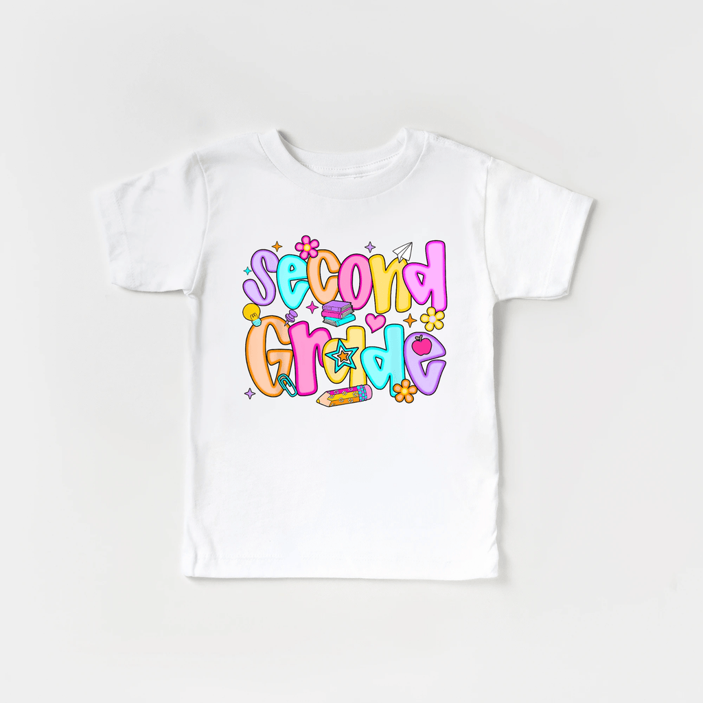 Second Grade Girl - youth and toddler tee shirt by Benny and Ray Apparel