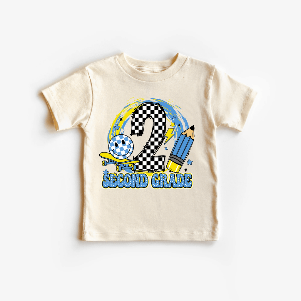 Second Grade tee shirt, toddler and youth sizes, back to school collection by Benny and Ray Apparel